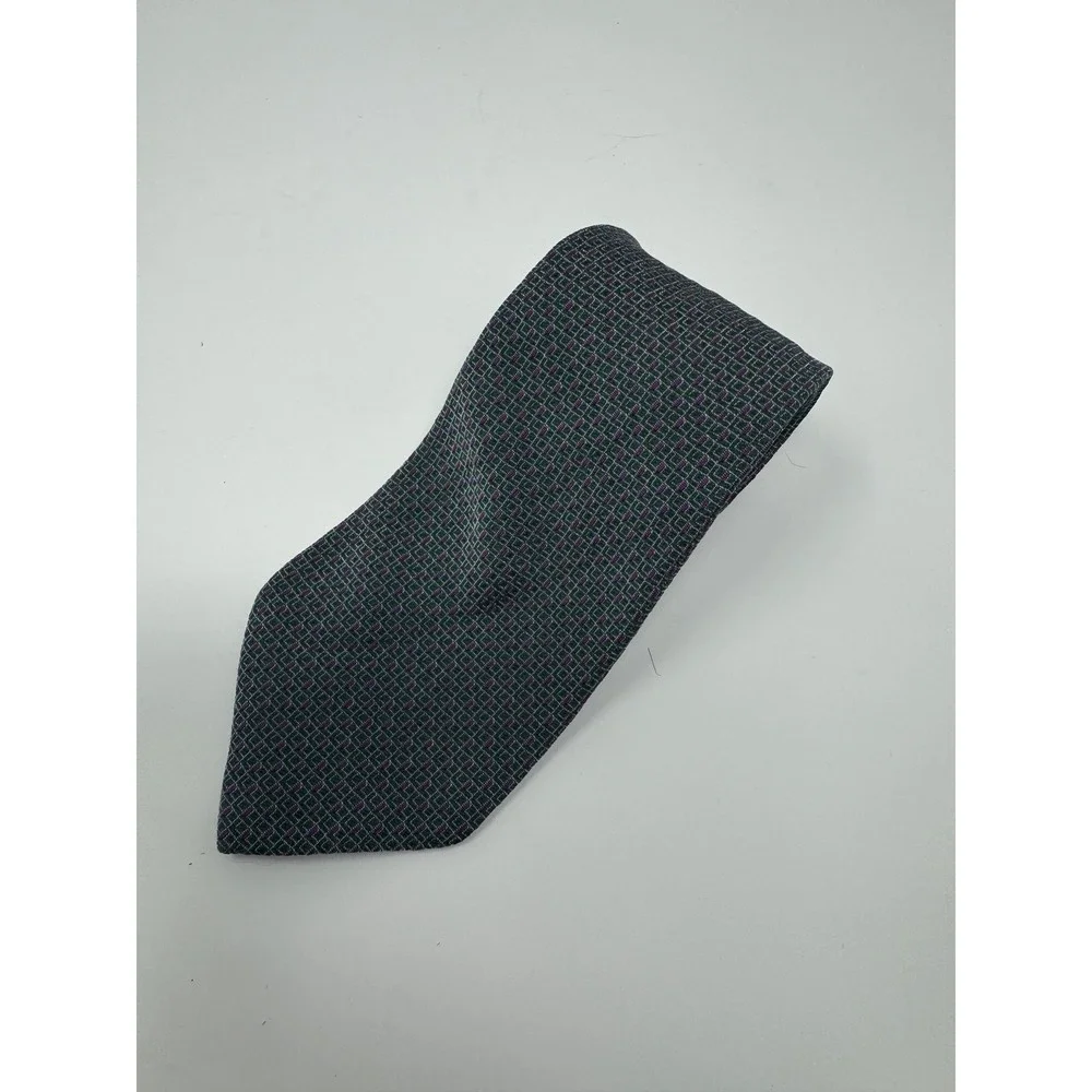 LAUREN Ralph Lauren Mens Tie Necktie Green Purple‎ Geometric